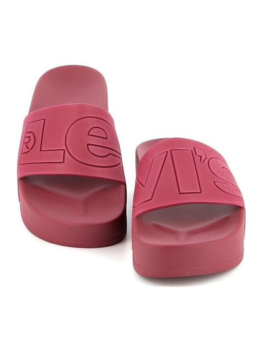 June Women's Flip Flops Burgundy