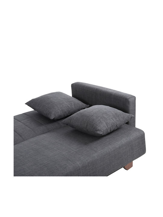 Ghufran Ecke Sofa Sofa mit Umkehrbarer Winkel Stoff & Stauraum Dark Gray 200x133cm