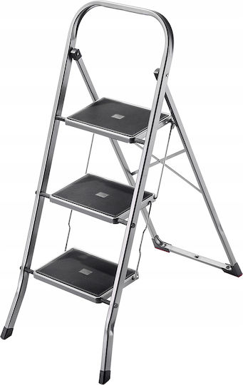 Kadax Leiter Aluminium mit 3 Stufen