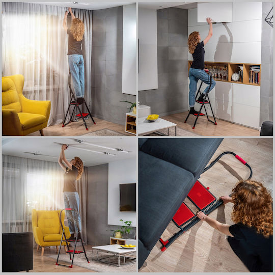 Kadax Leiter Aluminium mit 2 Stufen