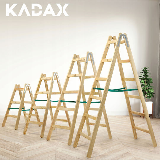 Kadax Σκάλα Ξύλινη με 3 Σκαλοπάτια