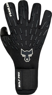 Fearless Goalkeepers Wolf Pro Torwarthandschuhe Erwachsene Schwarz