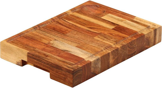 vidaXL Rectangular Wooden Chopping Board Brown 30x21cm