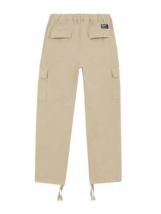 Men's Trousers Cargo in Regular Fit Beige