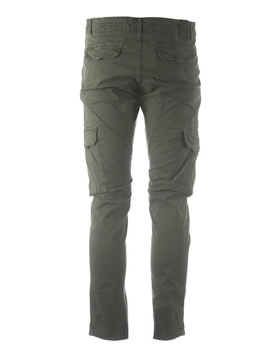 Bomboogie Men's Trousers Cargo in Regular Fit Green