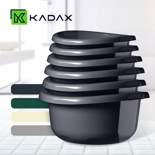 Kadax Λεκάνη Στρογγυλή Χωρητικότητας 20lt Γκρι