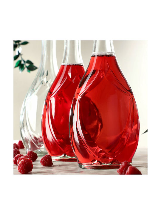 Kadax Set 2 Pieces General Use Glass Jars with Cork Transparent 500ml 2 Pieces