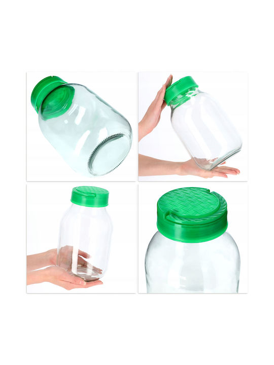 Kadax Set 1pcs Jars General Use with Lid Glass 3000ml