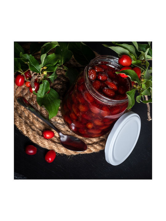 Kadax Set 8Stück Gläser Allgemeine Verwendung mit Deckel Glas Transparent 540ml
