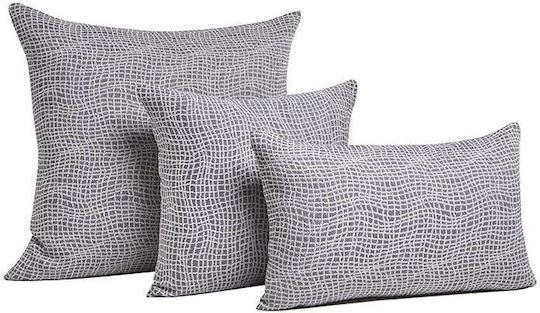 Bed&Bath Μαξιλαροθήκη Γκρι 57x57εκ.