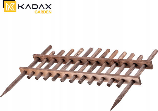Kadax Holzgartenbordüre in Braun Farbe 35x85cm