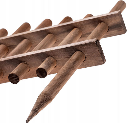 Kadax Wooden Garden Border in Brown Color 35x60cm