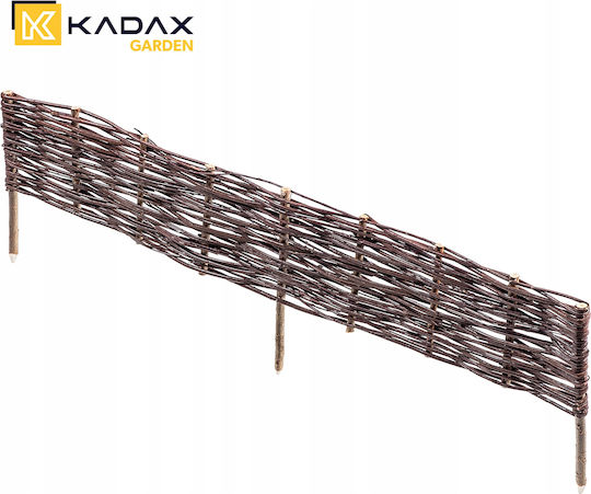 Kadax Gartenbordüre in Braun Farbe 20cm x 1.2m