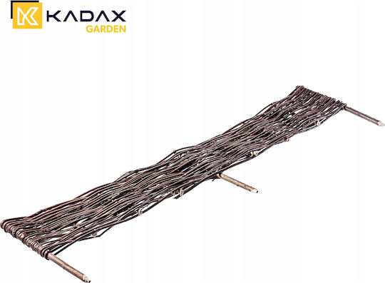 Kadax Gartenbordüre in Braun Farbe 20cm x 1.2m
