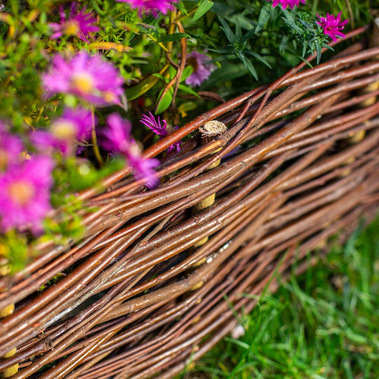 Kadax Gartenbordüre in Braun Farbe 20cm x 1.2m
