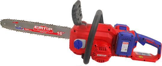 Emtop Battery Chainsaw 2x5Ah 20V with Blade 30cm