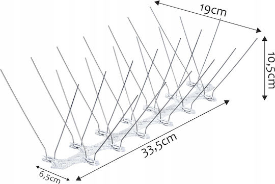 Kadax Ακίδες Απώθησης Πουλιών 3x0.25m