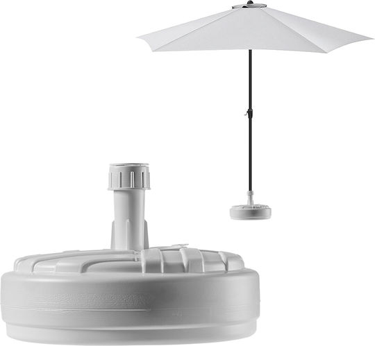 Kadax Stand de umbrelă din Plastic Alb 39x39cm