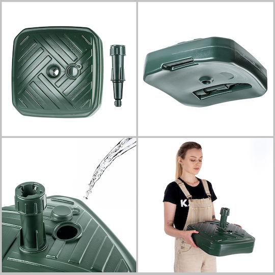Kadax Stand de umbrelă din Plastic în Culoare Verde 39x39cm