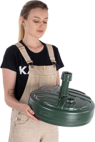 Kadax Βάση Ομπρέλας Πλαστική Green 39x39cm