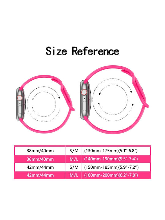 Каишка Силикон Лилав (Apple Watch 44/45/46mm/Ultra 49mm)