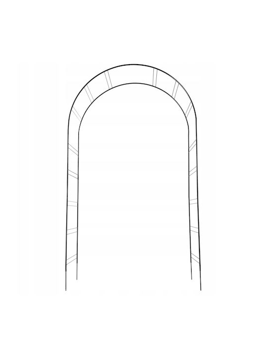 Arch de Grădină în Culoare Negru 1buc