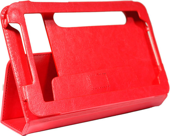 Oem Θήκη Universal Tablet 9'' Γατζάκια Κόκκινη
