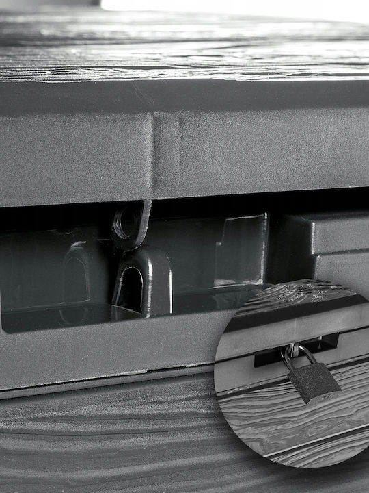 Kadax Outdoor Storage Box 190lt Gray L78xW44xH55cm