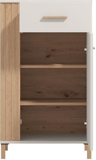 1k1f Entry Furniture with Shoe Rack Artisan Oak-cashmere 60x40x103cm