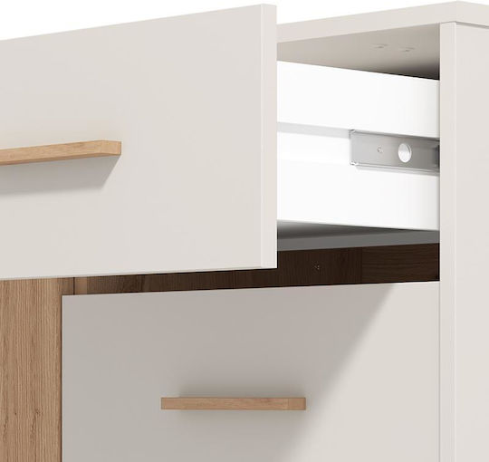 1k1f Entry Furniture with Shoe Rack Artisan Oak-cashmere 60x40x103cm