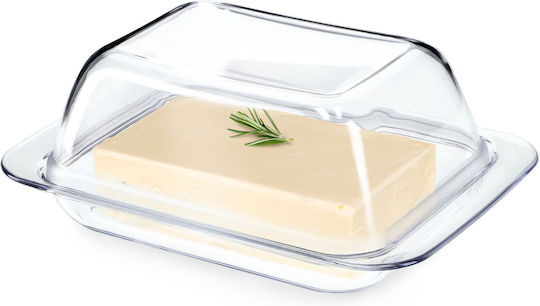 Kadax Serving Bowl Round Plastic Transparent with Diameter 18cm