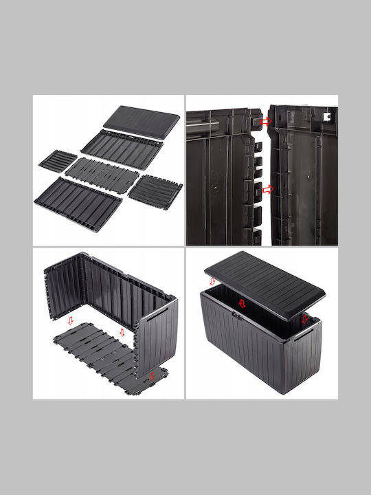 Kadax Outdoor Storage Box 290lt Brown L116.6xW47xH59.5cm