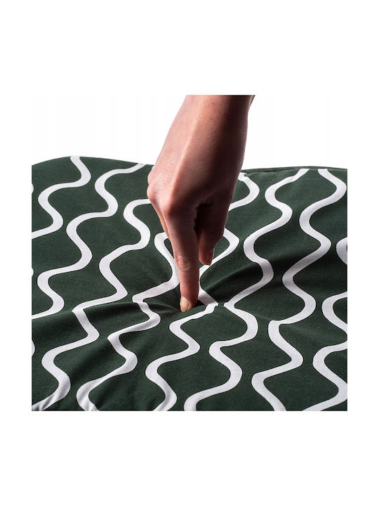 Kadax Garden Chair Cushion with Backrest Green 37x75cm