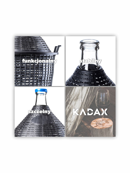 Kadax Γυάλινη Καράφα Σερβιρίσματος Κρασιού με Πώμα Γκρι Kadax Γυάλινη Καράφα Σερβιρίσματος Κρασιού με Πώμα Γκρι
