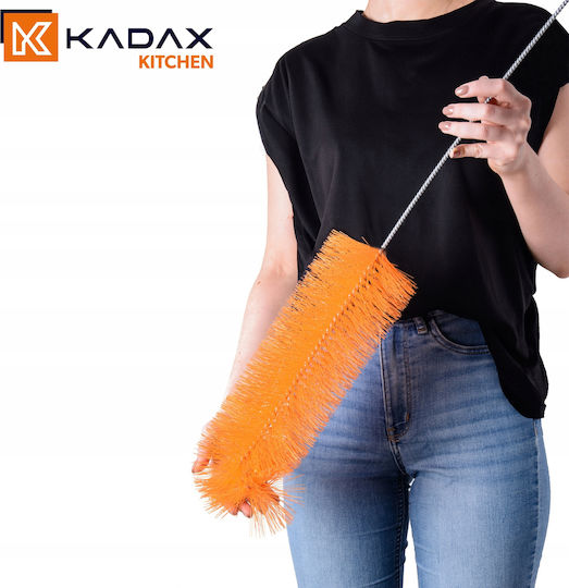 Kadax 32930 Πλαστική Βούρτσα Καθαρισμού με Λαβή για Μπουκάλια Κίτρινη