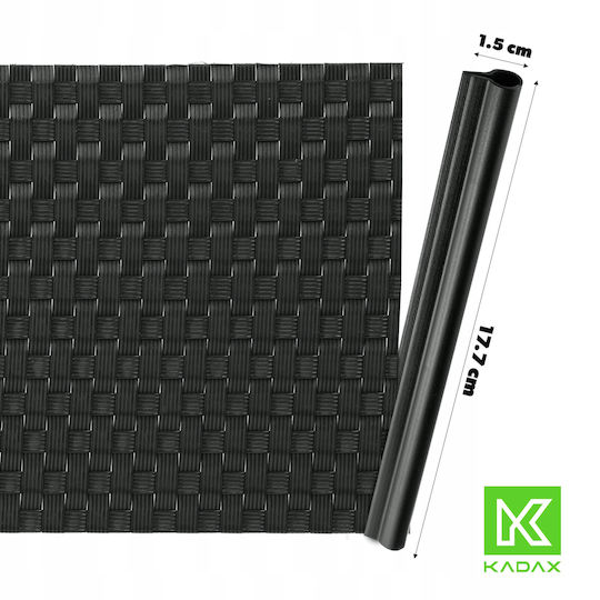 Kadax Post-Unterstützung für Gartenzaun 6Stück Black
