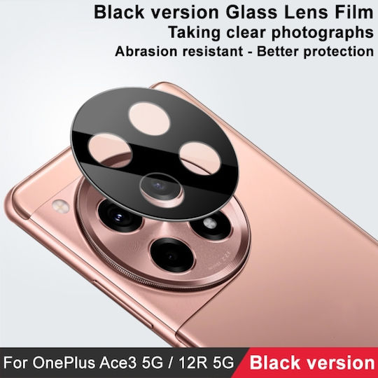 Προστασία Κάμερας Tempered Glass Μαύρο για το OnePlus Ace 3 5G, OnePlus 12R 5G