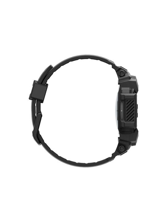 Spigen Rugged Armor Pro Θήκη Σιλικόνης σε Μαύρο χρώμα για Samsung Galaxy Watch 7 (40 mm)