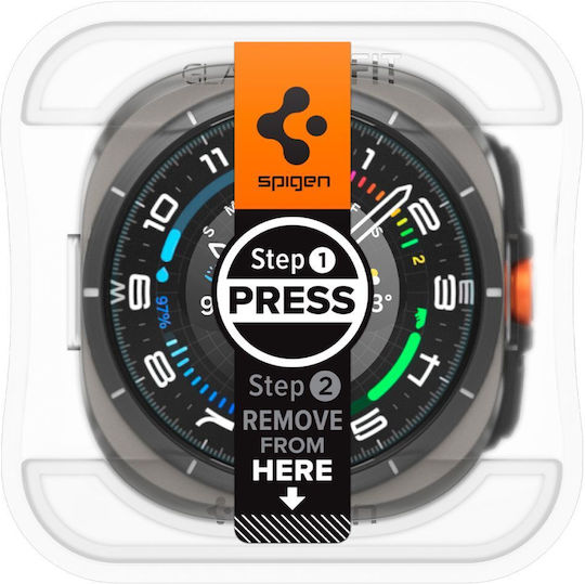 Spigen EZ Fit Tempered Glass για το Galaxy Watch Ultra 47mm 2τμχ AGL08349