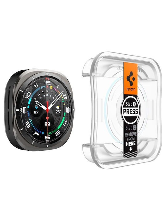 Spigen EZ Fit Закалено стъкло за Galaxy Watch Ultra 47mm Прозрачен 2бр AGL08349