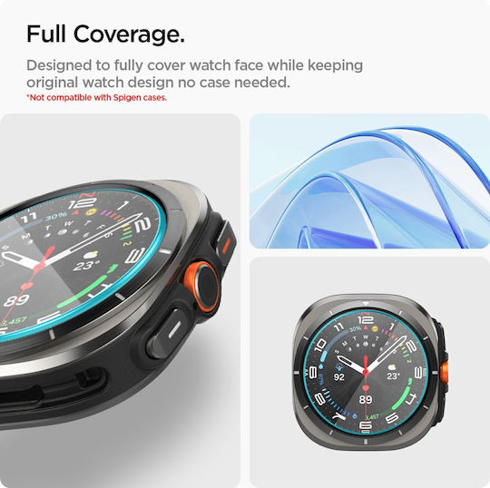 Spigen EZ Fit Tempered Glass για το Galaxy Watch Ultra 47mm 2τμχ AGL08349