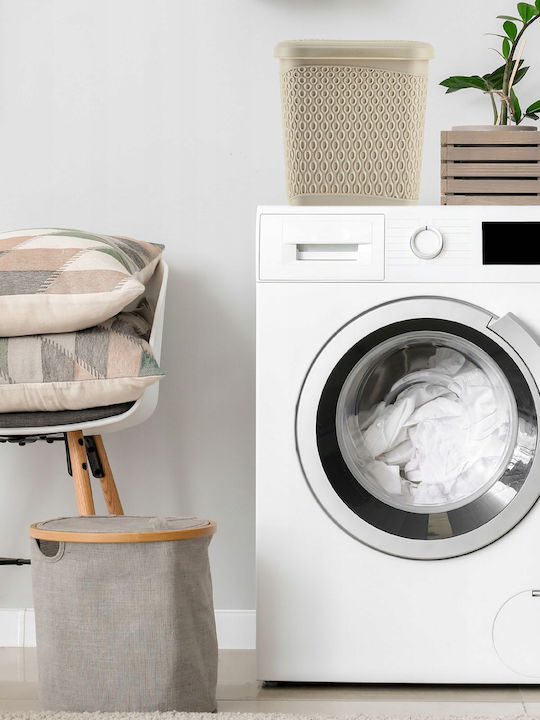 Kadax Wäschekorb Kunststoff 6lt mit Deckel Beige