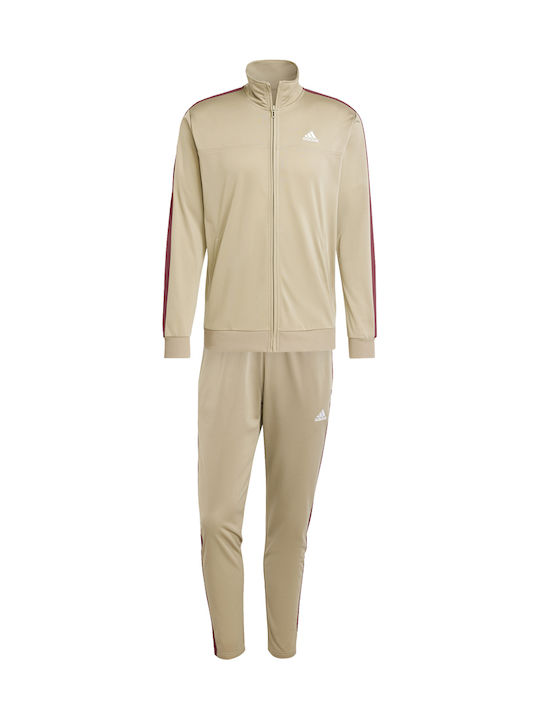 Trainingsanzug Glänzend mit Gummizug Beige