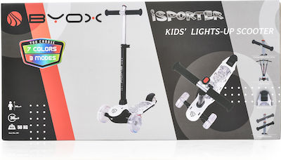 Byox Kids Scooter iSporter 3-Wheel for 3+ Years White