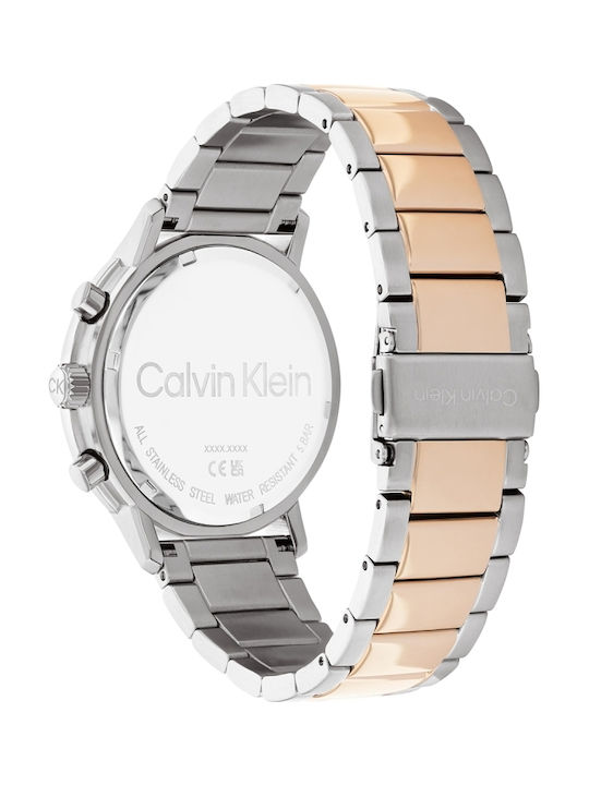 Calvin Klein Gauge Ρολόι Μπαταρίας με Μεταλλικό Μπρασελέ Calvin Klein Gauge Ρολόι Μπαταρίας με Μεταλλικό Μπρασελέ
