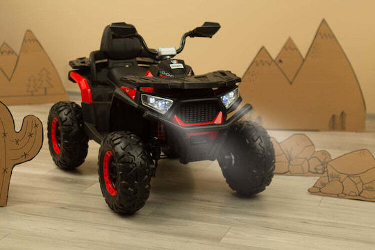 Copil Electric Masina Cu un loc cu Telecomanda Quad Gigant 12 volți Roșu