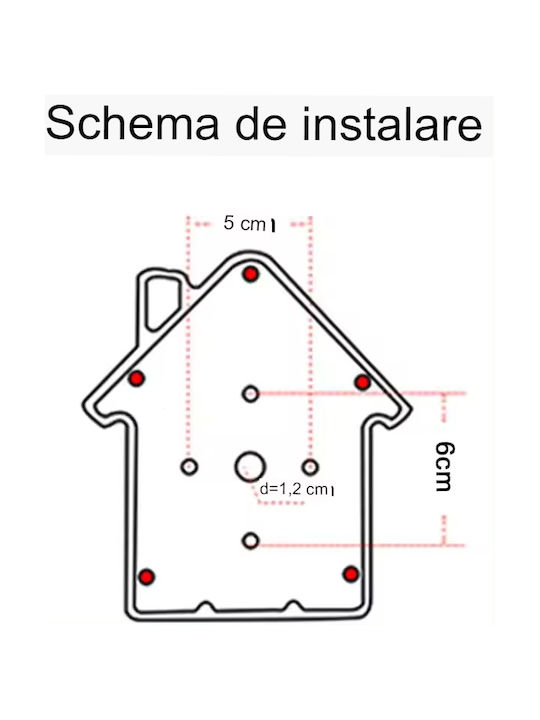 Astro Suport de chei cu combinație cu încuietoare 15x13.5x5.5cm