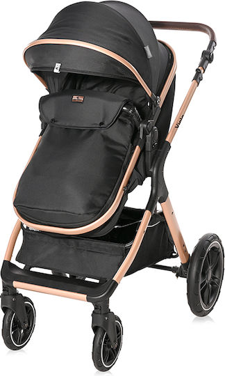 Lorelli Viola 3 in 1 Бебешка количка 3 в 1 Черни диаманти 11.6кг