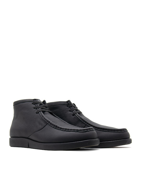 Leather Black Men's Boots