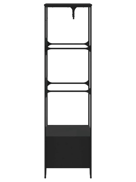 vidaXL Floor Garment Rack made of Wood Black 90x50x180cm